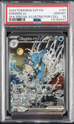 2024 POKEMON SVP EN-SV BLACK STAR PROMO #131 KINGDRA EX PSA 10 - Image 1
