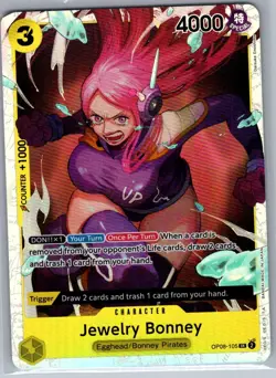 Jewelry Bonney OP08-105 SR English Two Legends - One Piece Card - NM - Image 1