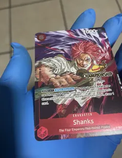 2025 One Piece Championships Shanks Gold Foil Stamp Card CS Event English P-083 - Image 4