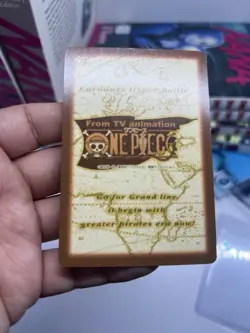 1999 Bandai One Piece Carddass Hyper Battle C01 Luffy Rookie Holo - Image 5