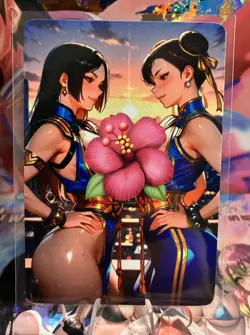 Matte Beautiful Waifu Handmade Card Goddess Story CCG Anime Double Sided - Image 1