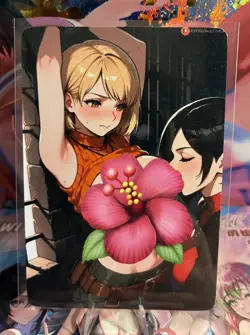 Matte Beautiful Waifu Handmade Card Goddess Story CCG Anime Double Sided - Image 2