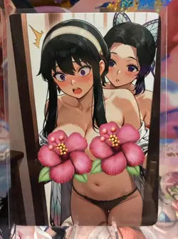 Matte Beautiful Waifu Handmade Card Goddess Story CCG Anime Double Sided - Image 1