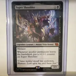 Magic: The Gathering Super Shredder Legendary Creature Black TMNT Commander Card - Image 1