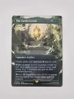 MTG Final Fantasy The Earth Crystal 342 Borderless Foil Near Mint - Image 1
