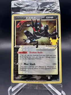 Greninja Gold Star SWSH144 Pokemon Celebrations ETB Promo NM SEALED - Image 1