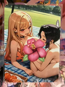 Matte Beautiful Waifu Handmade Card Goddess Story CCG Anime Double Sided - Image 1