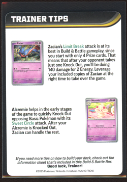 Mega Gengar Trainer Tips Insert Card - Pokemon Phantasmal Flames - NM - Image 2