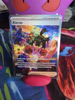 Pokemon Card | Kieran 218/167 Scarlet & Violet Twilight Masquerade SIR Trainer - Image 1