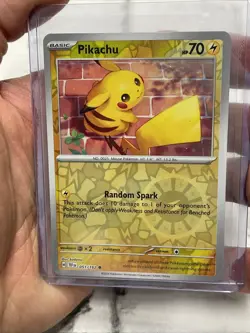 Pikachu Common SV05: Temporal Forces 051/162 NM/MT Reverse Holo Pokemon Card TCG - Image 1