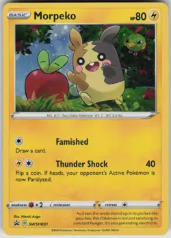 Pokemon Morpeko - Promo SWSH: Sword & Shield Promo Cards SWSH031 NM - Image 1