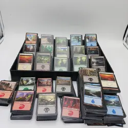 Magic the Gathering BASIC Land Lot Over 15 Lbs and 3700 Cards Various Sets Read - Image 1