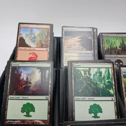 Magic the Gathering BASIC Land Lot Over 15 Lbs and 3700 Cards Various Sets Read - Image 2