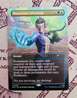 MTG Mutational Advantage Borderless Fallout Secret Lair NM - Image 1