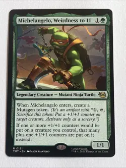 Michelangelo, Weirdness to 11 Rare MTG Ninja Turtles - Non-foil - Image 1