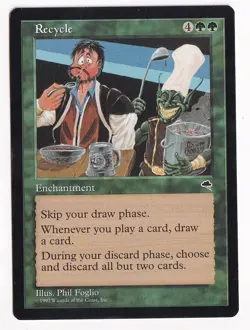 Recycle Tempest Magic The Gathering NM 1997 - Image 1