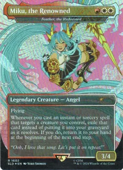 MTG: Secret Lair Drop Series: Rainbow Foil Miku, the Renowned: LP Condition - Image 1