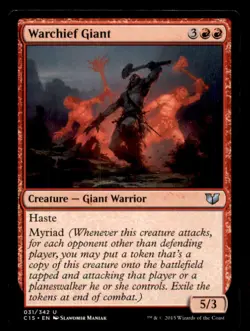 Warchief Giant LP Light Play Commander 2015 MTG [9684] - Image 1