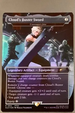 Cloud's Buster Sword, Foil Secret Lair Final Fantasy - Image 1