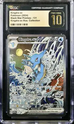 CGC 10 PRISTINE 💎 Kingdra ex 131 Pokemon Black Star Promo | Fast Shipping🔥 - Image 1