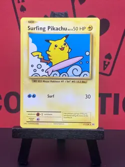 Surfing Pikachu 111/108 2016 Pokemon TCG XY Evolutions Regular Secret Rare LP - Image 2