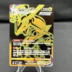 Pokemon tcg Rayquaza VMAX Silver Tempest Secret Rare TG29/TG30 Holo 320 HP - Image 1