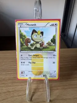 Pokemon TCG Meowth Secret Rare Holo Noble Victories 102/101 - Image 1