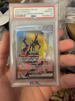 Pokemon TCG Iron Crown ex 206/162 PSA 10 Holo Special Illustration Rare - Image 1