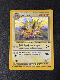 Pokemon - Jolteon - 4/64 - Set Jungle - Unlimited Holofoil - LP+ - Vintage - Image 1