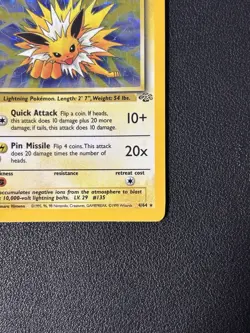 Pokemon - Jolteon - 4/64 - Set Jungle - Unlimited Holofoil - LP+ - Vintage - Image 5