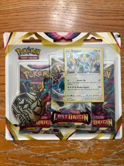 Pokemon TCG Sword & Shield Lost Origin 3 Pack Blister Regigigas Brand New/Sealed - Image 1