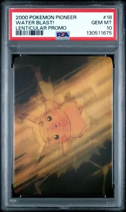 PSA 10 Pop 22 Pikachu Water Blast! #18 Pokemon VIZ VHS Pioneer Lenticular C34 - Image 2