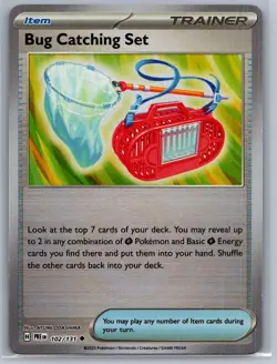 Pokemon Prismatic Evolutions - Bug Catching Set 102 Pokeball Reverse Holo - Image 2