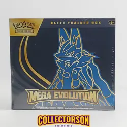 Pokemon TCG Mega Evolution Lucario Elite Trainer Box (ETB) | Factory Sealed New - Image 1