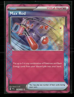Max Rod 116/131 ACE SPEC Rare Prismatic Evolutions Pokemon Holo Near Mint - Image 1