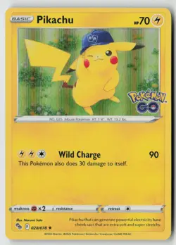 Pikachu (28) 028/078 - Pokemon GO Holo - PTCG - LP - Image 1