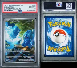 2023 HERACROSS #194/193 POKEMON PALDEA EVOLVED ILLUSTRATION RARE PSA 10 GEM MINT - Image 3
