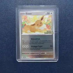 Eevee 129/SV-P HOLO PROMO Pokemon Indonesia 2024 Topeng Transfigurasi Stamped - Image 1