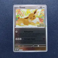 Eevee 129/SV-P HOLO PROMO Pokemon Indonesia 2024 Topeng Transfigurasi Stamped - Image 2