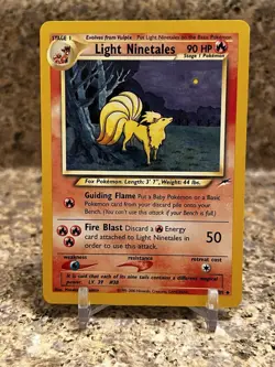 Light Ninetales 50/105 Neo Destiny Unlimited Edition Pokemon TCG WOTC LP 50/105 - Image 1