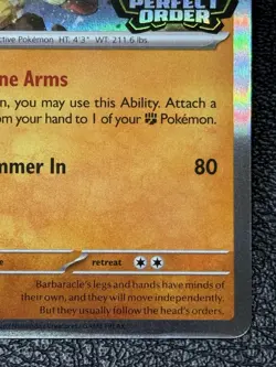 Barbaracle MEP 065 Prerelease Stamped Promo - Pokemon TCG: Perfect Order - LP - Image 5