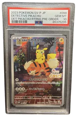 (PSA 10) Pokemon: Detective Pikachu Returns – Detective Pikachu #SVP098 [Promo] - Image 1