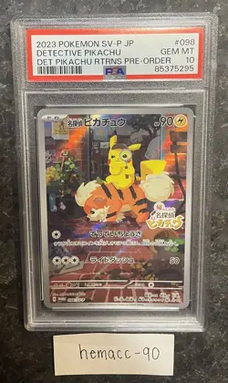 (PSA 10) Pokemon: Detective Pikachu Returns – Detective Pikachu #SVP098 [Promo] - Image 3