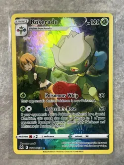 Roserade TG02/TG30 Pokemon TCG Lost Origin Trainer Gallery Holo (Near Mint) NM - Image 1