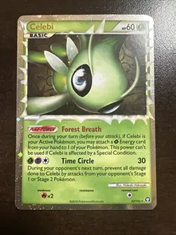 Celebi 92/102 Prime Pokemon TCG Triumphant MP - Image 1