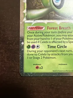 Celebi 92/102 Prime Pokemon TCG Triumphant MP - Image 5