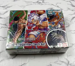 One Piece TCG Learn Together Luffy Zoro & Nami Starter Deck Set LT-01- SEALED - Image 1
