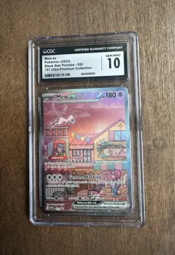 Pokemon Mew ex 151 Ultra Premium Collection Promo SVP 053 CGC GEM MINT 10 Graded - Image 1