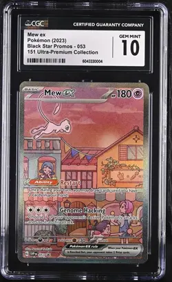 Pokemon Mew ex 151 Ultra Premium Collection Promo SVP 053 CGC GEM MINT 10 Graded - Image 3