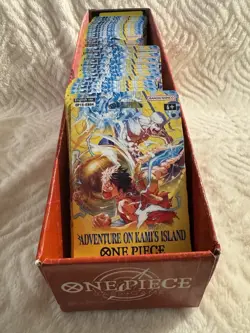 One Piece TCG OP15 EB04 Sleeved Booster Packs Lot of 30 WITH DISPLAY - IN HAND - Image 1